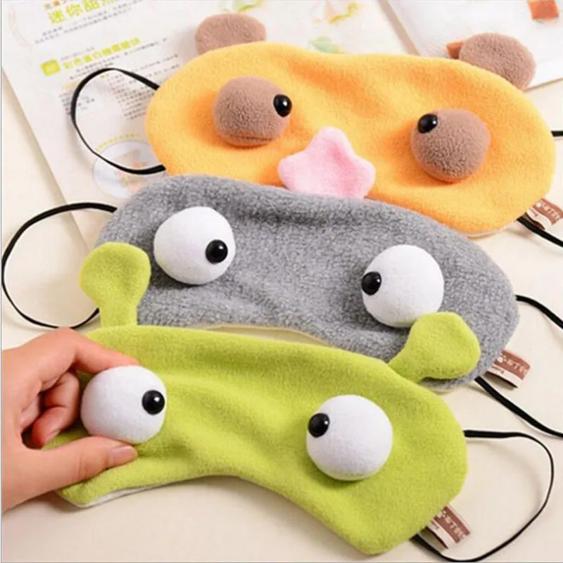 New Kawaii Cartoon Monster design Goggles For Sleep Well Rest Eyes Hot Sale Security Protection cover MR015