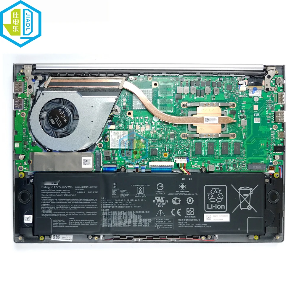 Notebook radiador ventiladores de refrigeração para ASUS, Vivobook X421, X413, S433, M433, M413, V4050F, ventilador Cooler CPU, NS85C45, 19J09, 13NB0PZ0M01021