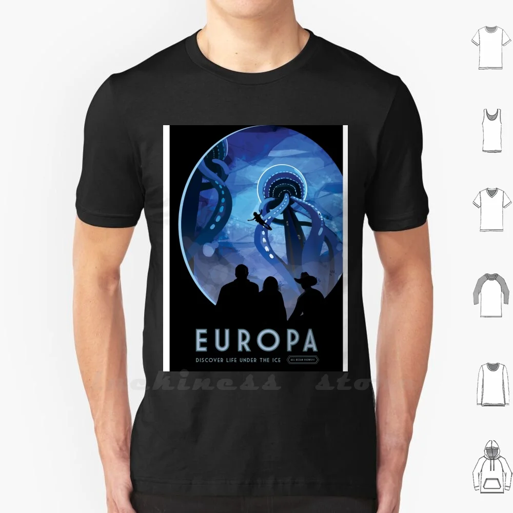 Europa : Discover Life Under The Ice T Shirt Men Women Teenage Cotton 6Xl Jpl Europa Ice Space Jupiter Travel 2020