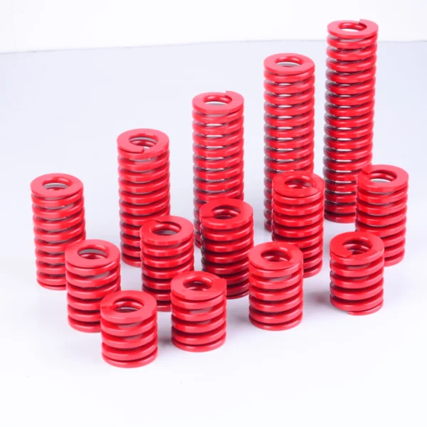 2Pcs red Load Spiral Stamping Compression Die Spring Outer Diameter 30mm Inner Diameter 15mm Length 30-300mm