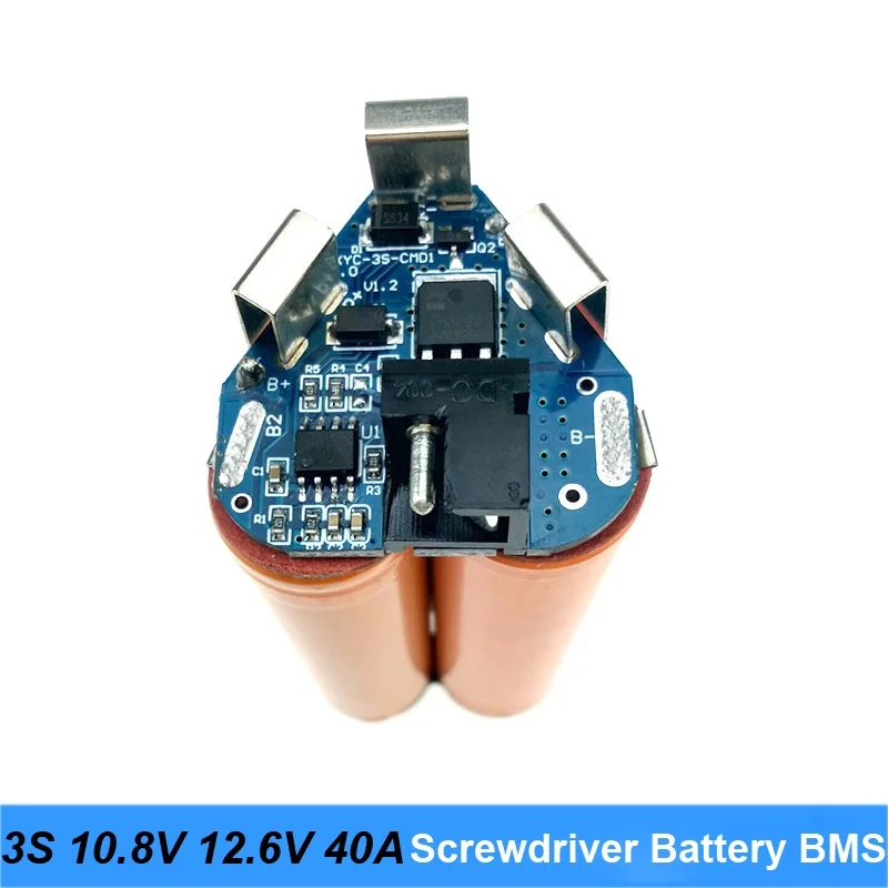 HOT SALE 3S 10.8V 12.6V 40A BMS 18650 Lithium Battery Board BMS For Screwdriver Shura Shurika Battery 3S 12V Battery Replace Use