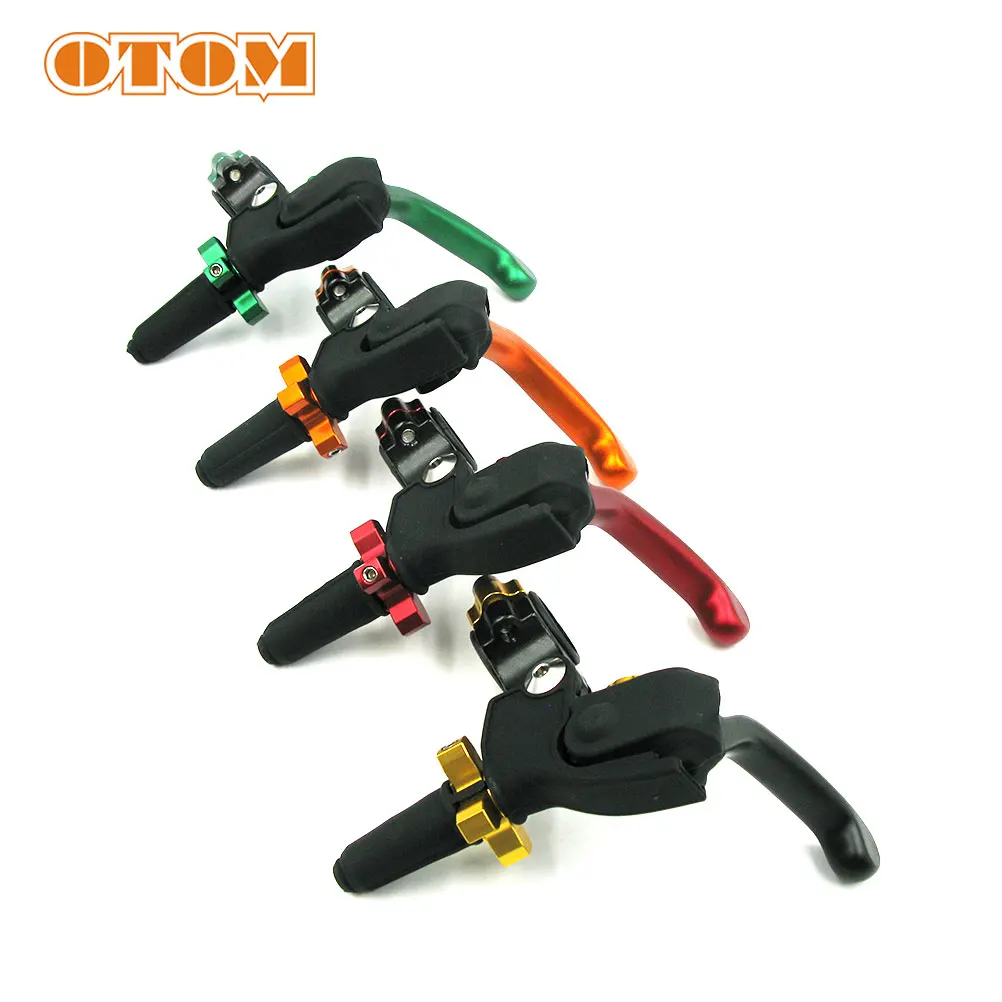 OTOM Motorcycle Scooter Clutch Lever For KTM HONDA YAMAHA KAWASAKI RM Motocross Pit Dirt Bike CNC Aluminium Adjustable Handlebar