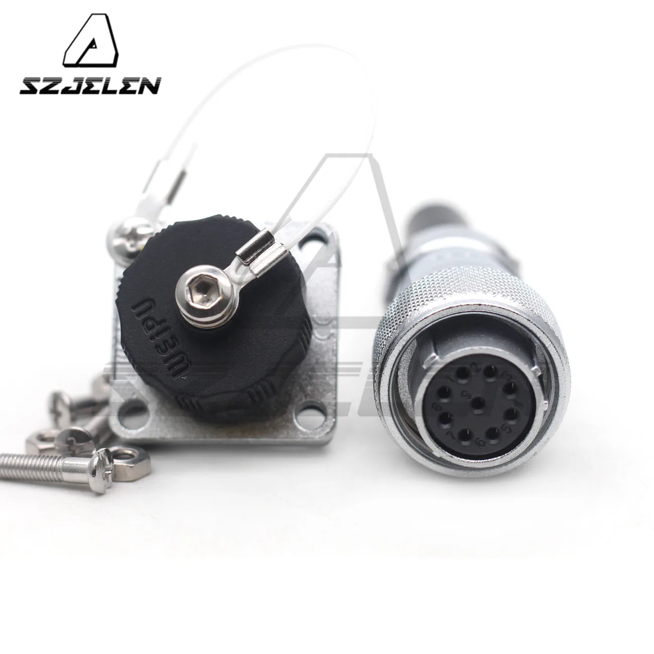 WEIPU WS16- 9 Pin Metal Waterproof Connector,Female Plug Male Socket,Can Be Used In Industry, Aviation, Communications, Etc.