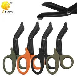 Emergency Scissors EMT Trauma Scissors EDC Tactical Multifunctional Rescue Bandage Scissors with Serrated First Aid Scissors