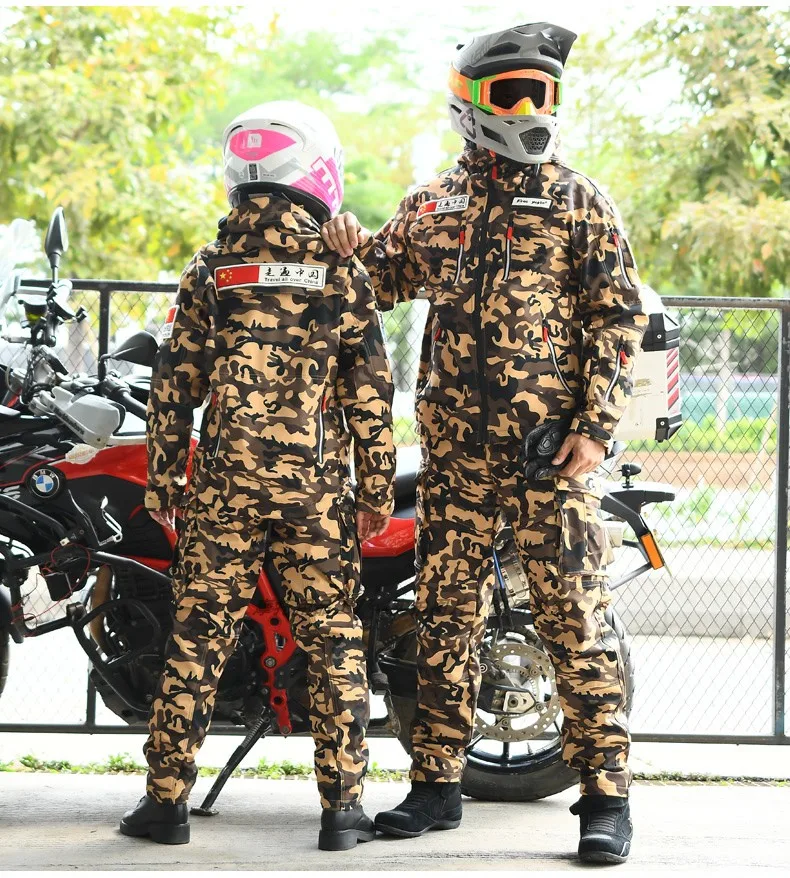 

FREEYOGIN camouflage riding suit men's motorcycle suit wind-proof, waterproof, reflective and fall-proof motorcycle suit