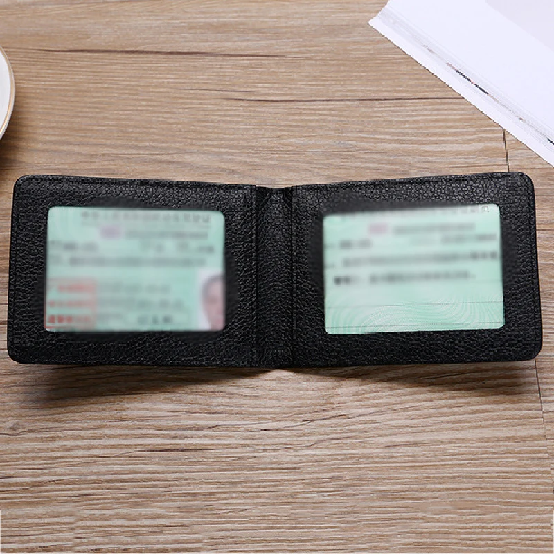 

Ultra-thin Driver License Holder Pu Leather on Cover for Car Driving Documents Business ID Pass Certificate Folder Wallet Unisex