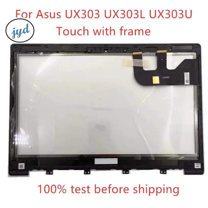 13.3 inch original touch glass replacement For Asus UX303 UX303L UX303U Touch Screen Digitizer Glass with bezel frame