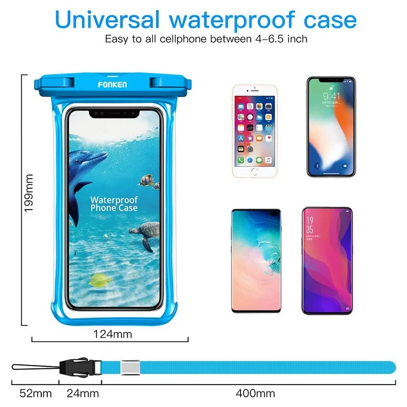 FONKEN Waterproof Phone Case For Iphone Samsung Xiaomi Swimming Dry Bag Underwater Case Water Proof Bag Mobile Phone Coque Cover - AliExpress 202192403 FONKEN Waterproof Phone Case For Iphone Samsung Xiaomi Swimming Dry Bag Underwater Case Water Proof Bag Mobile Phone Coque Cover - AliExpress 202192403