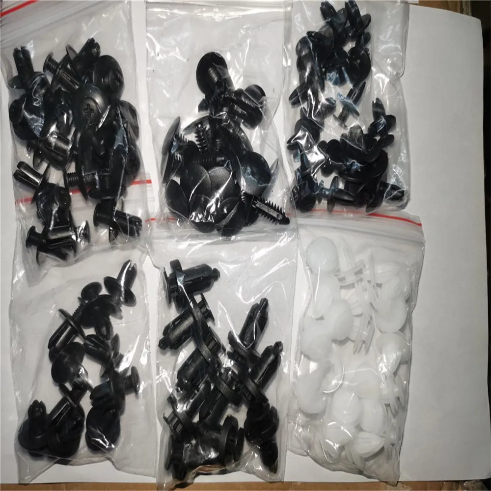 Автомобильный зажим для крепления 6 размеров, 100 шт., смешанный для Toyota SIENTA Vellfire Verso PROACE Hilux Tacoma Tundra, 4runner FT-EV