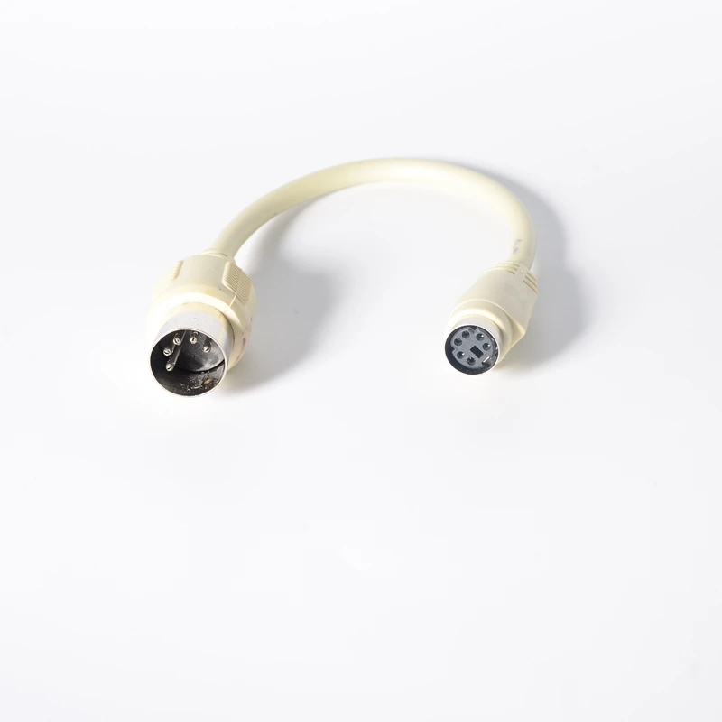 6 인치 in DIN5 at Male to Mini DIN6 PS/2 Female 키보드 어댑터 컨버터 케이블 코드, DIN5 5 핀-MDIN6 6 핀 M/F PC 리눅스 용