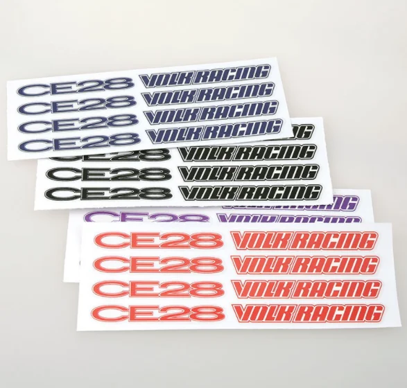 

4pcs VOLK RACING Reflective Emblem Decal Stickers For CE28 Wheel Hub