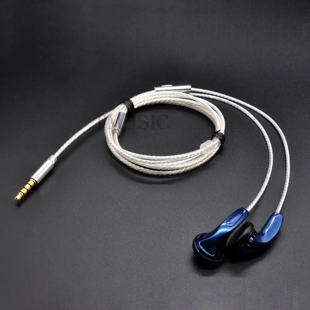 EP1 HiFi หูฟังหูฟัง DIY หูฟัง Silver Plated Wires Neutral Sparkle Sound หูฟัง