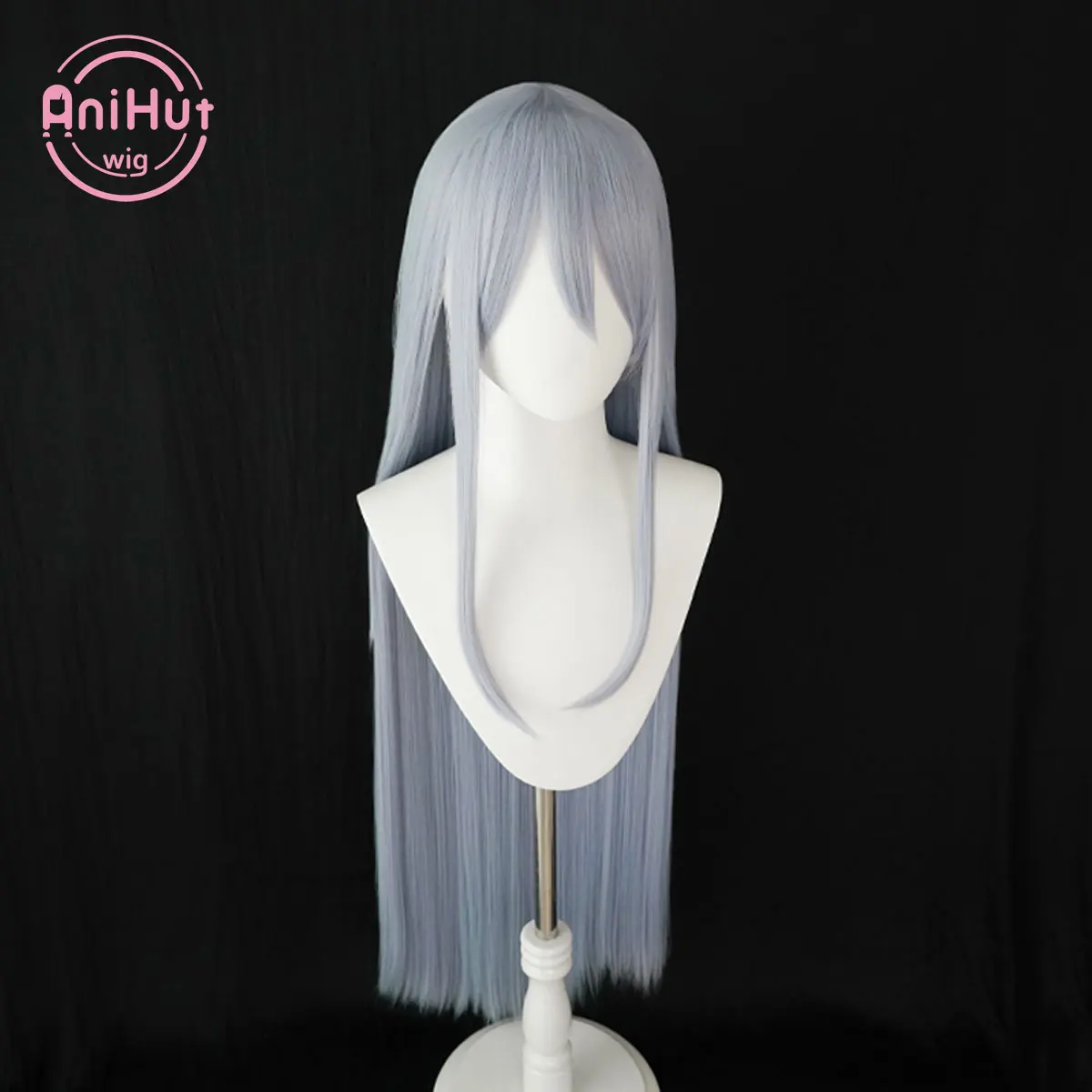 【AniHut】Yoisaki Kanade Gray Cosplay Wig Project SEKAI COLORFUL STAGE! Straight Heat Resistant Synthetic Hair Yoisaki Kanade