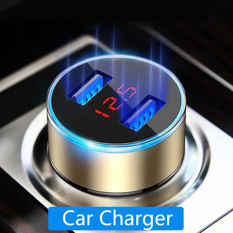 

3.1A Dual USB Car Charger Cigarette Socket Lighter For Ford Fiesta Focus 2 Mondeo Kuga Citroen C4 C5 Skoda Octavia Rapid Superb