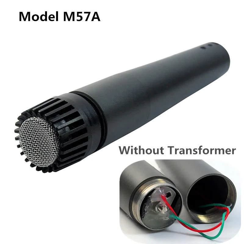 Finlemho ميكروفون Dyanmic كبسولة تسجيل استوديو SM57 المهنية لمضخم الجيتار طقم طبل أداة خلاط الصوت