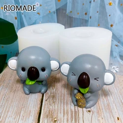 Cute Koala Silicone Mold Fondant Cake Decorating Tools Chocolate Sugar Mousse Baking Mould For Candle Resin Gypsum Making Molds