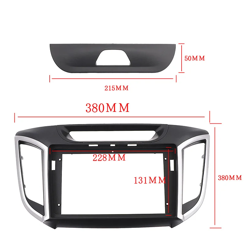 9 Inch Car Radio Fascia For Hyundai IX25/Creta 2014+ Auto Stereo Panel Dash Mount Trim Kit Frame Face Bezel Cover