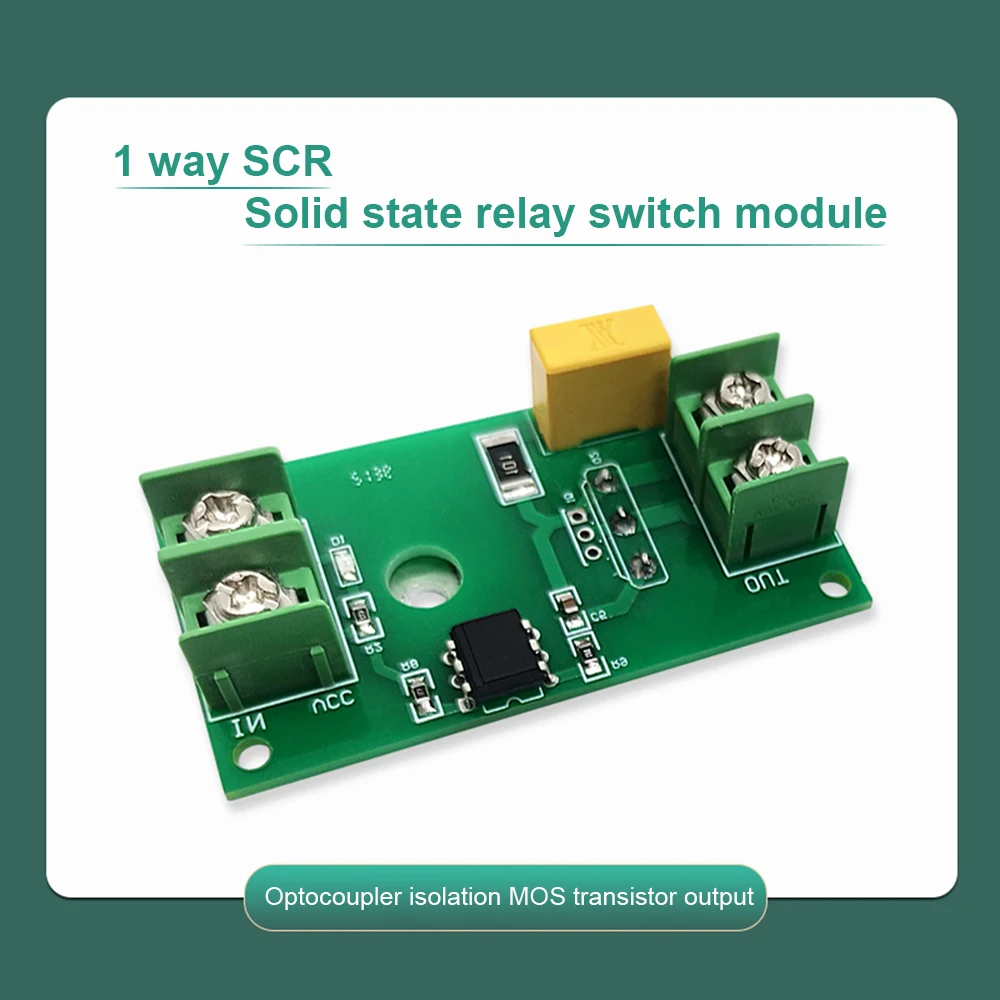 1 Channel SCR Thyristor Solid State Relay Switch Module Photoelectric Coupling Isolation Control MOS Transistor Input Output