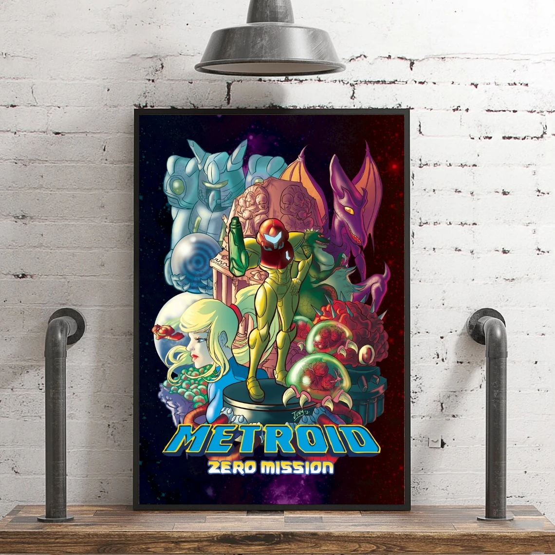 Metroid Game Poster Alternative Canvas Print Art Home Wall Painting Decoration (No Frame)