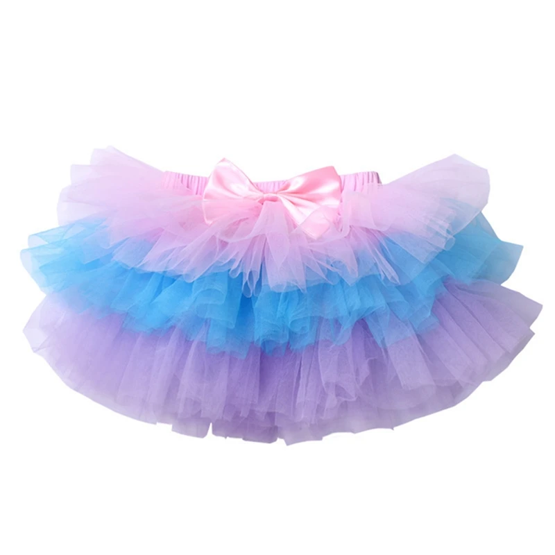 Newborn Baby Girl Tutu Skirt Mini Tulle Candy Color Infantil Menina Kids Princess Pettiskirt Children Clothing 0-2Y