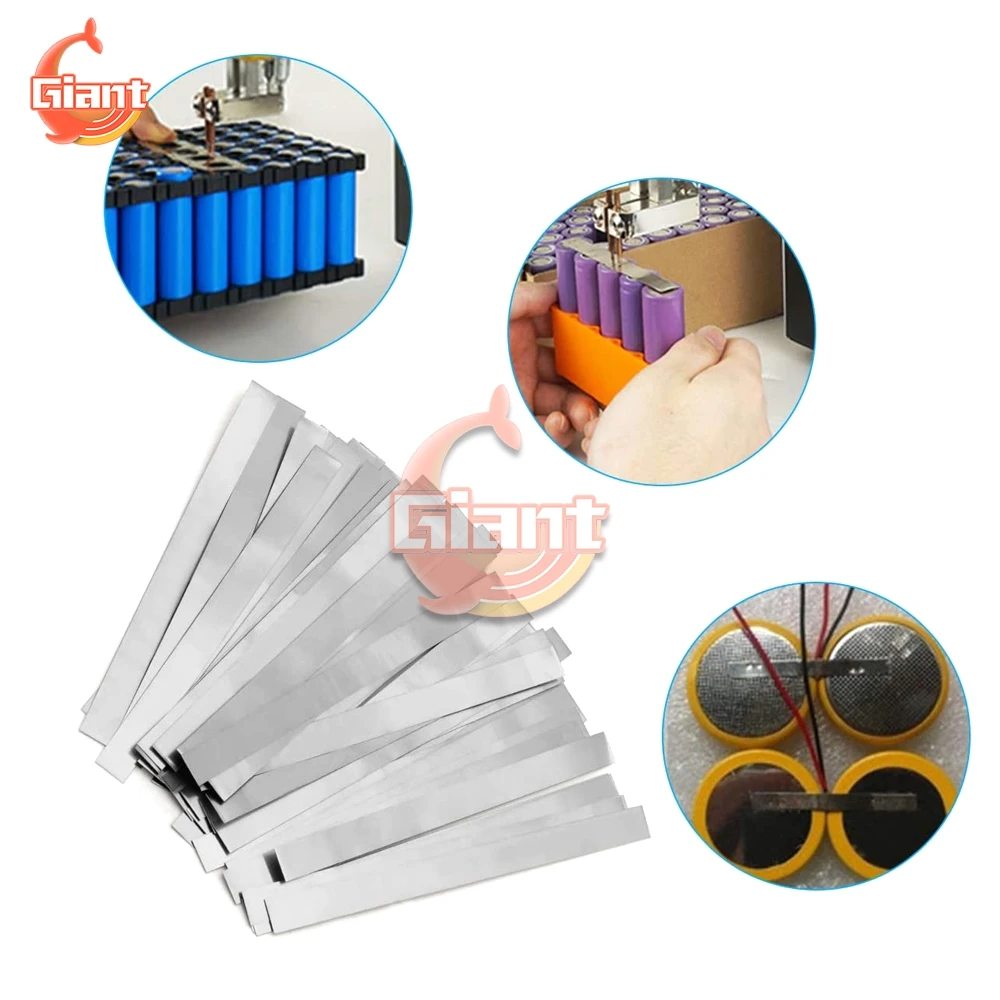 25/82/100mm Nickel Plated Steel Strip Nickel Plate Strap Strip Sheets for 18650 Battery Spot Welding Machine Welder Spot Welders
