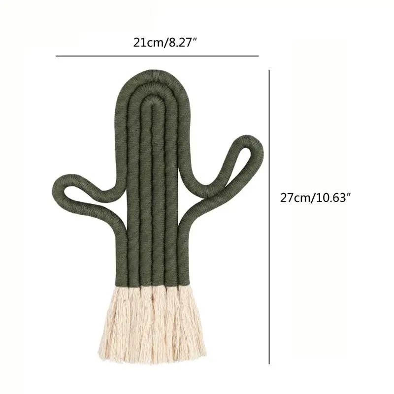 2020 New Nordic Room Decoration Cactus Tapestry Macrame Wall Hanging College Dorm Gifts P31B