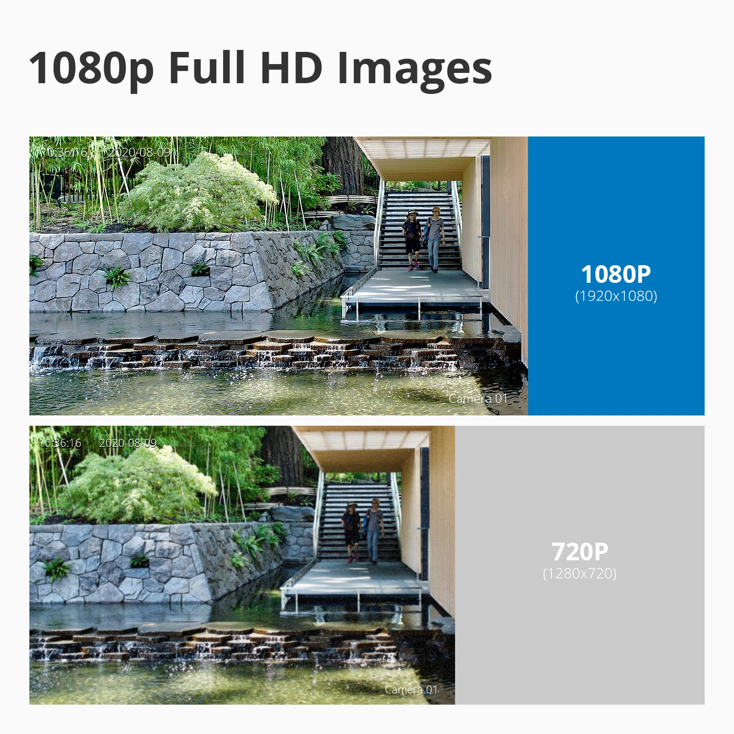 SANNCE 2PCS FHD 1080P IP Wi-Fi H.264+ Video Camera Surveillance System Weatherproof Cameras 100ft Night Vision With Smart AI P2P