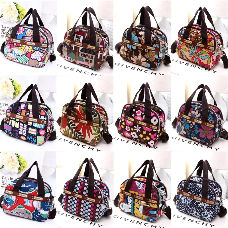 Hot Sale 12 Colors Women\'s Satchel Shoulder Bag Hobo bag Tote Messenger Cross Body Waterproof Canvas Multi Pocket Handbag