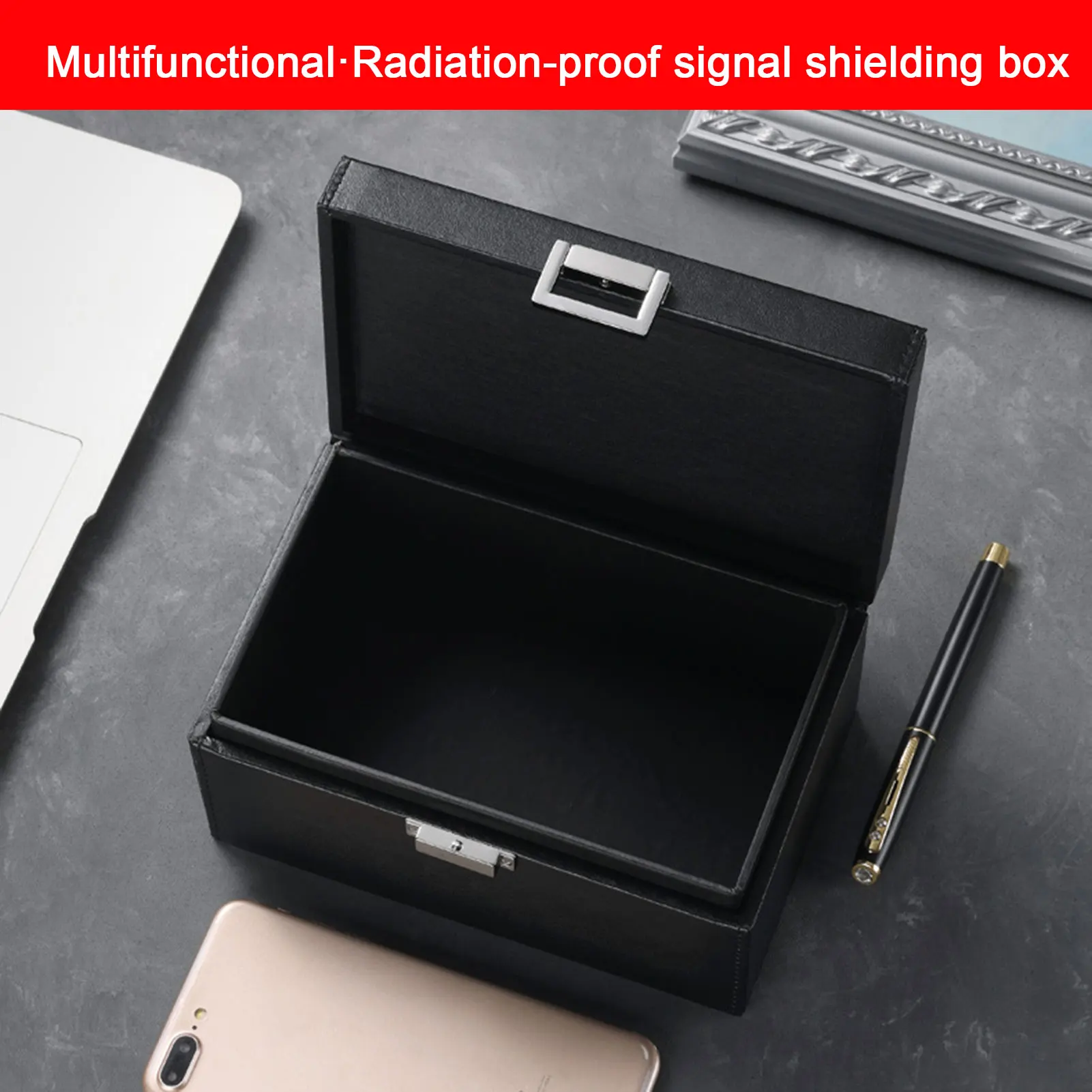 Signal Shielding Box Car Key Phones Fob Protector Anti Theft Faraday Cell Phone Signal Shielding Case Radiation Diplomatic