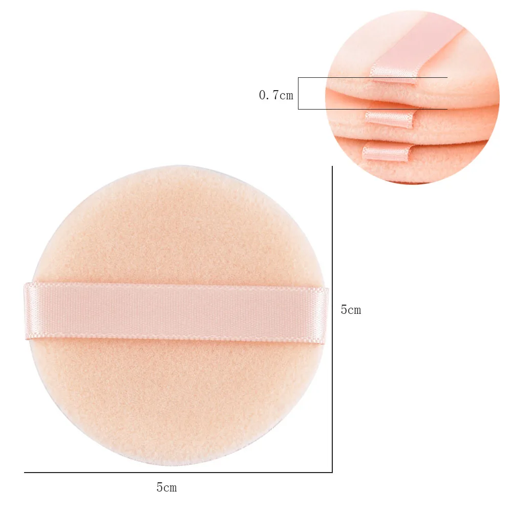 5/10 Pcs Professional Round Shape Facial Powder Foundation Puff Portable Soft Cosmetic Puff Makeup Foundation Sponge Beauty Tool