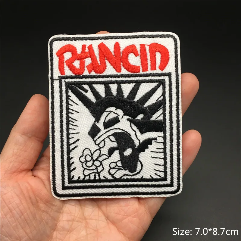 25pcs Band Music Patches for Jacket Jeans Embroidery Punk Badges Appliques Iron Patch Stickers Clothes Decoration