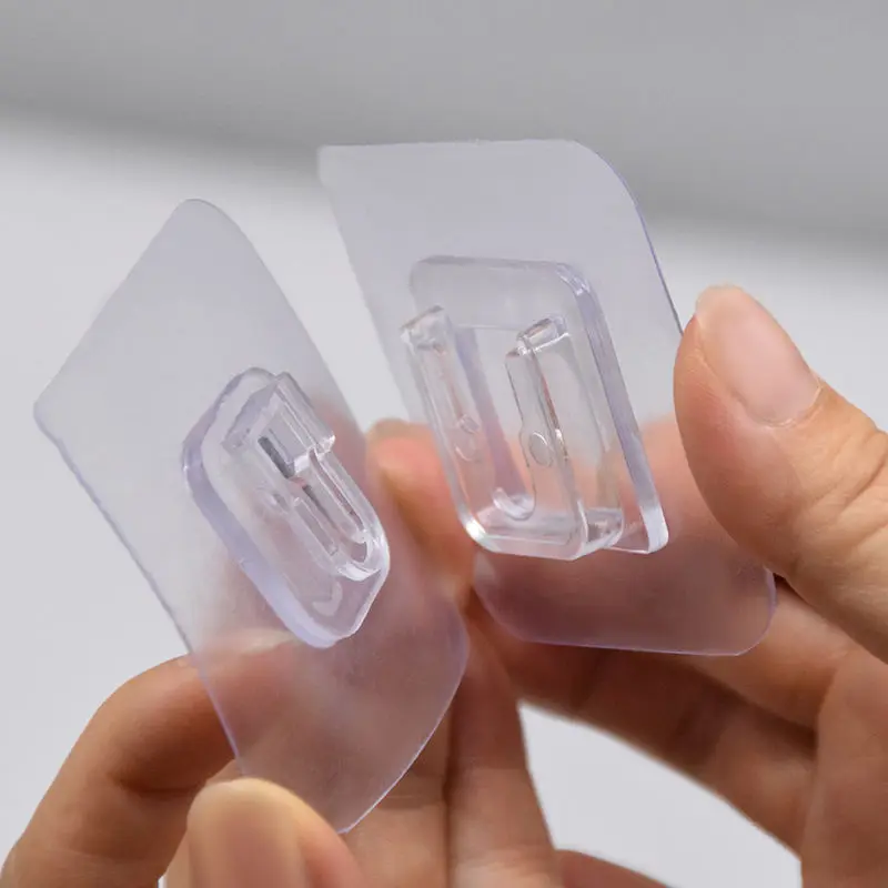 

Double-sided Adhesive Wall Hooks Wall Hanger Suction Cup Sucker Hook Strong Transparent Self-adhesive Wall Hooks