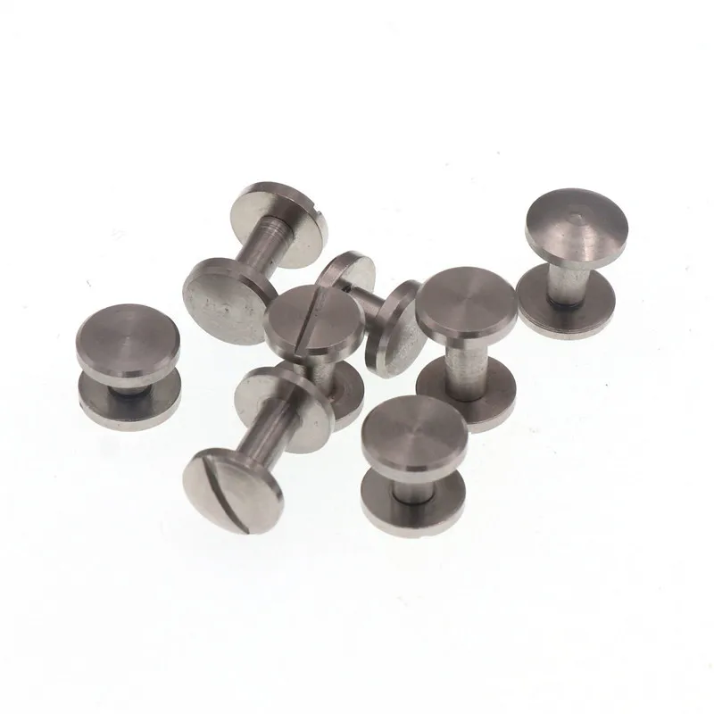 10*4/5/6/7/8/9/10mm Wallet Bag Chicago Brass Belt Screw Rivet DIY Nail Handmade Fastener Garmnet Hardware Leather Craft Part