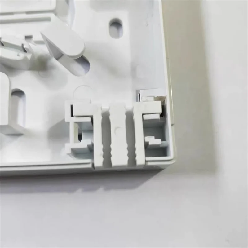 plastic part 500pcs for FTTH Terminal box drawer 86 type ABS face plate wall mount desktop white ELINK