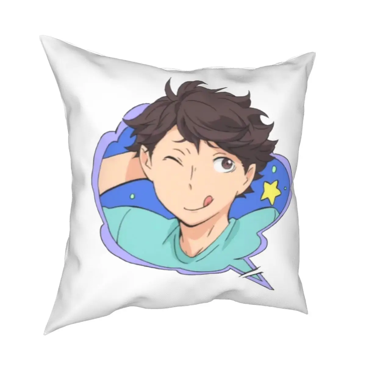 Haikyuu! Oikawa Tooru Pillowcase Creative Zipper Decorative Pillow Case for Bed Cushion Cover 45*45cm