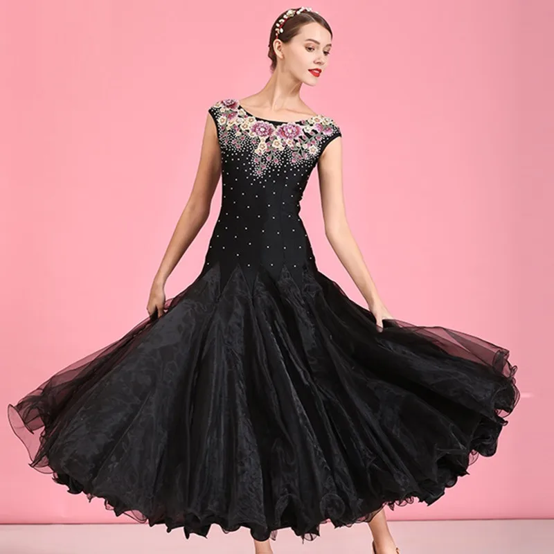 

ballroom dance competition dress for dancing standard dance dress waltz ballroom dress embroidery swing dress evening dress