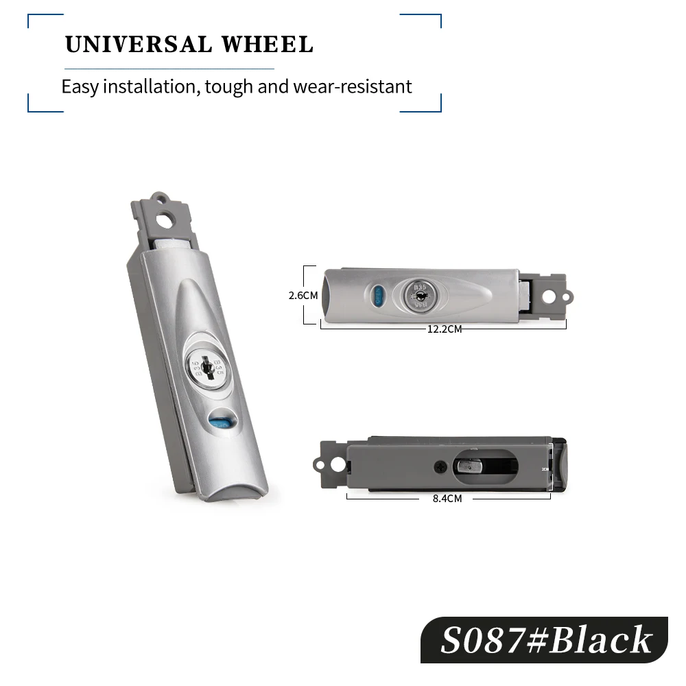 HANLUOKE s087 Travel Trolley Luggage Combination Lock Accessory Three Lock Buckle Customs Fixed Lock Universal