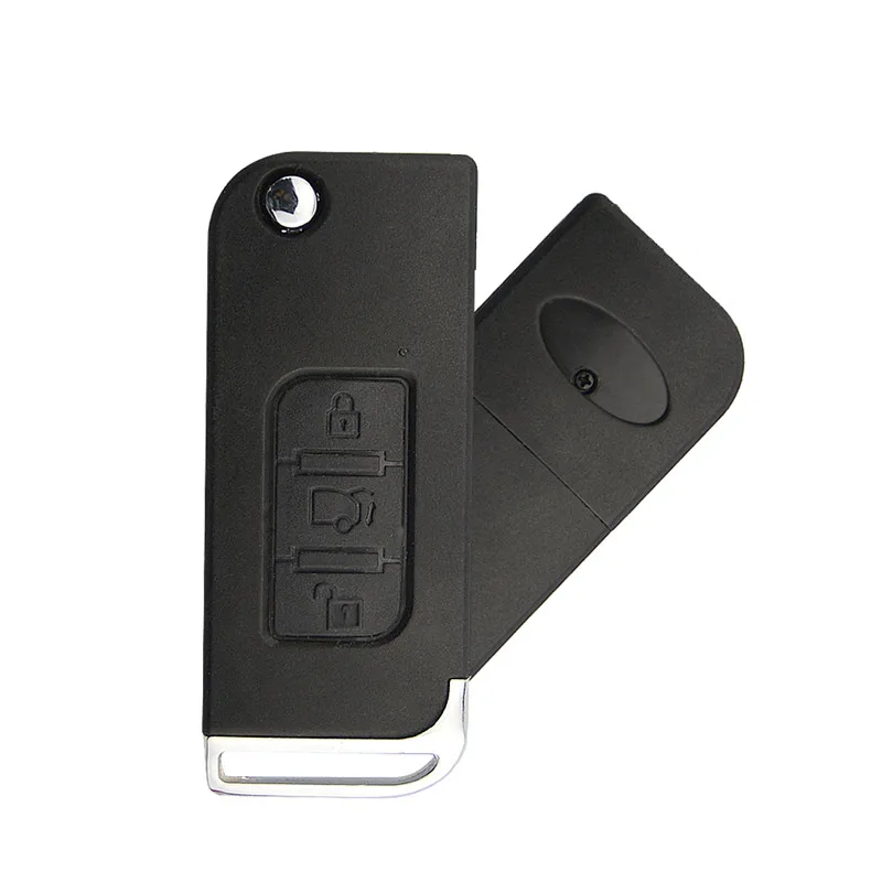 3 Buttons Uncut Blade Remote Key Flip Folding Car Key Shell Replacement Cover Case Fob For Indian Mahindra