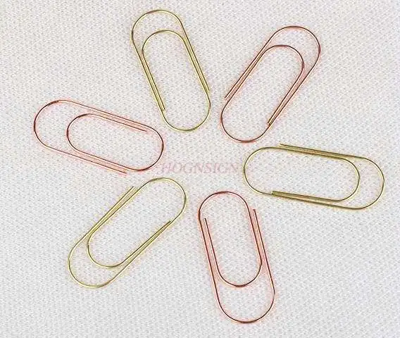 20pcs Paperclip colorful metal paperclip paper clip pin vintage close up