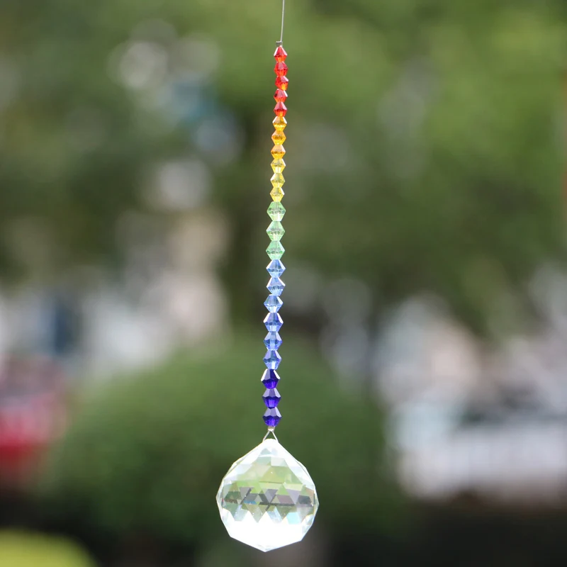 1PCS Hanging Window Crystals Chakra Crystal  Suncatchers Fengshui Prisms Pendant Rainbow Maker