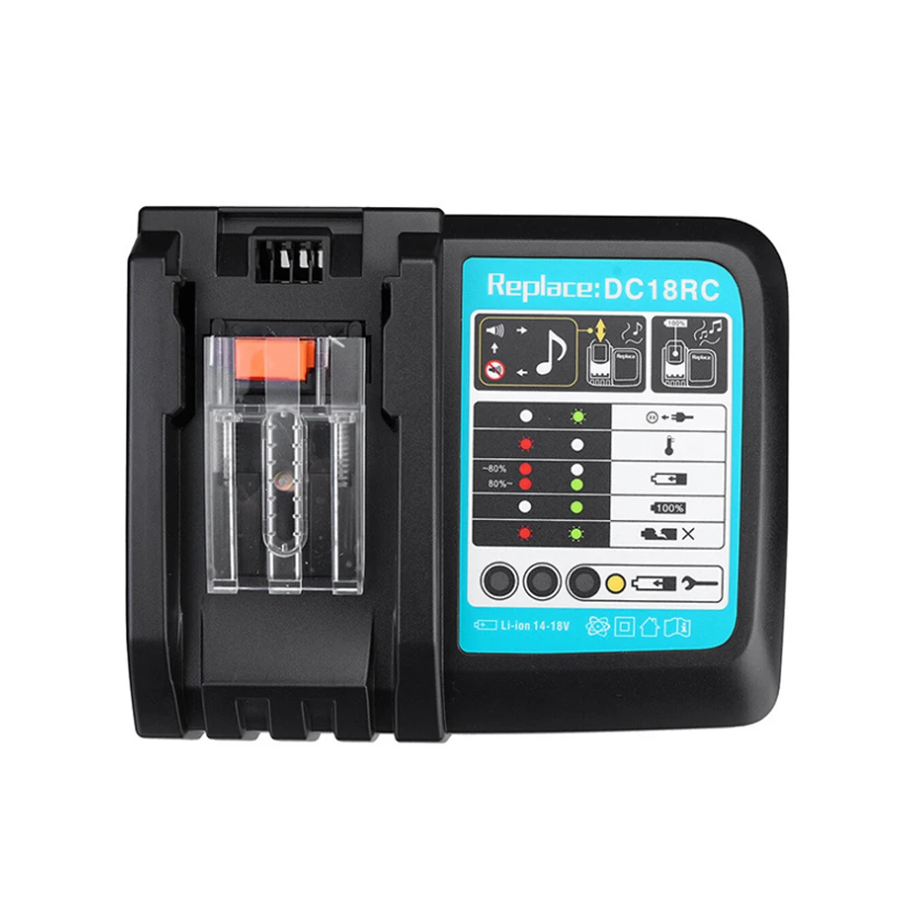 ใหม่DC18RCT Li-Ionแบตเตอรี่Charger 3Aชาร์จCurrentสำหรับMakita 14.4V 18V BL1830 Bl1430 DC18RC DC18RAเครื่องมือ