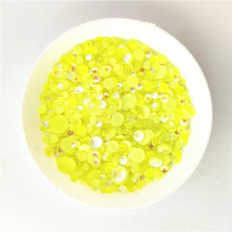 Mix Size s6-s20 Noctilucent Crystal Glue On Rhinestones FlatBack Fluorescence Strass Fabric Garment Nail Art Decorations