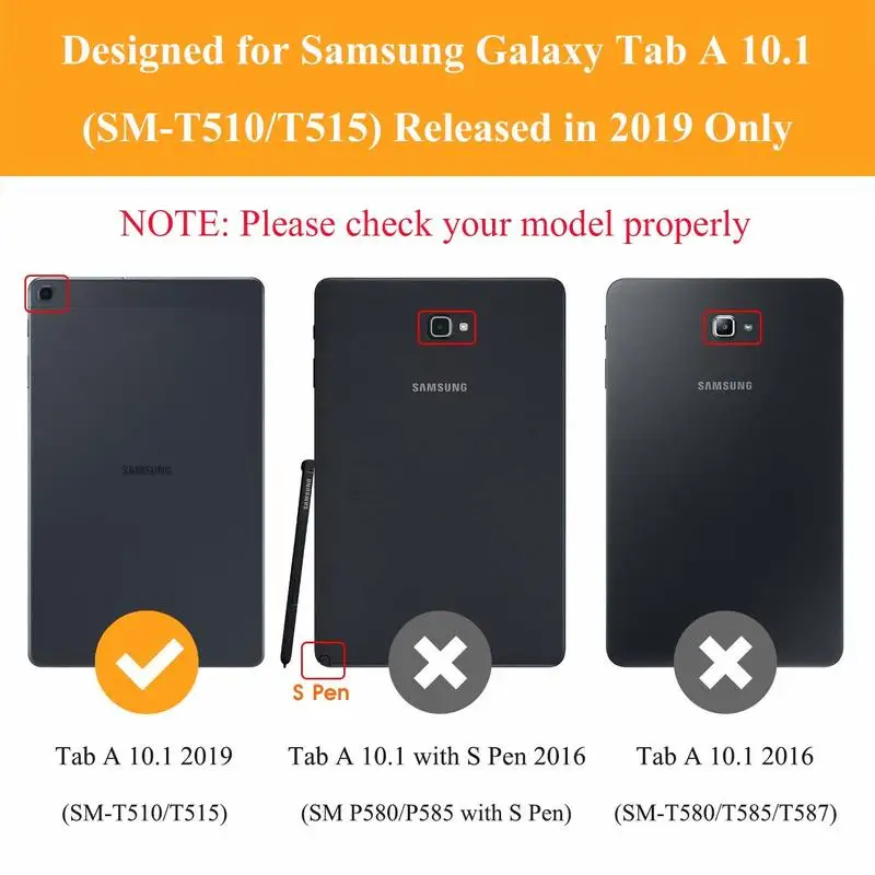 Tansparent Soft TPU สำหรับ Samsung Galaxy Tab A 10.1 2019 T510 T515 360ป้องกัน Cover Tab A 10.1 2019 SM-T510 SM-T515