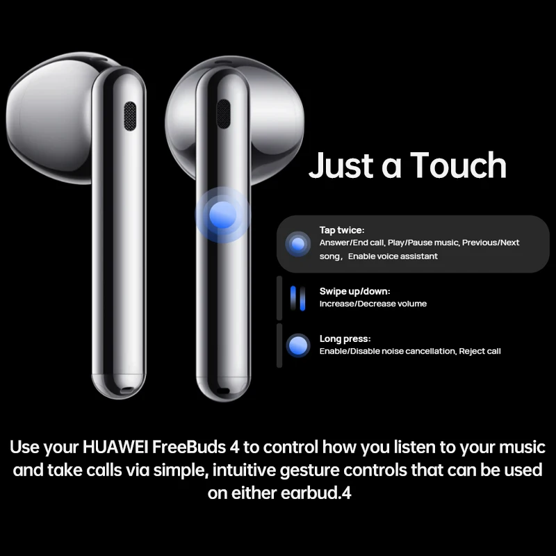 Imagem -03 - Huawei-auricular Tws Ativo com Cancelamento de Ruído Auriculares Bluetooth 5.2 Buds Original Qualidade Áudio Ipx4 Mate 40 Pro 2.0 hd