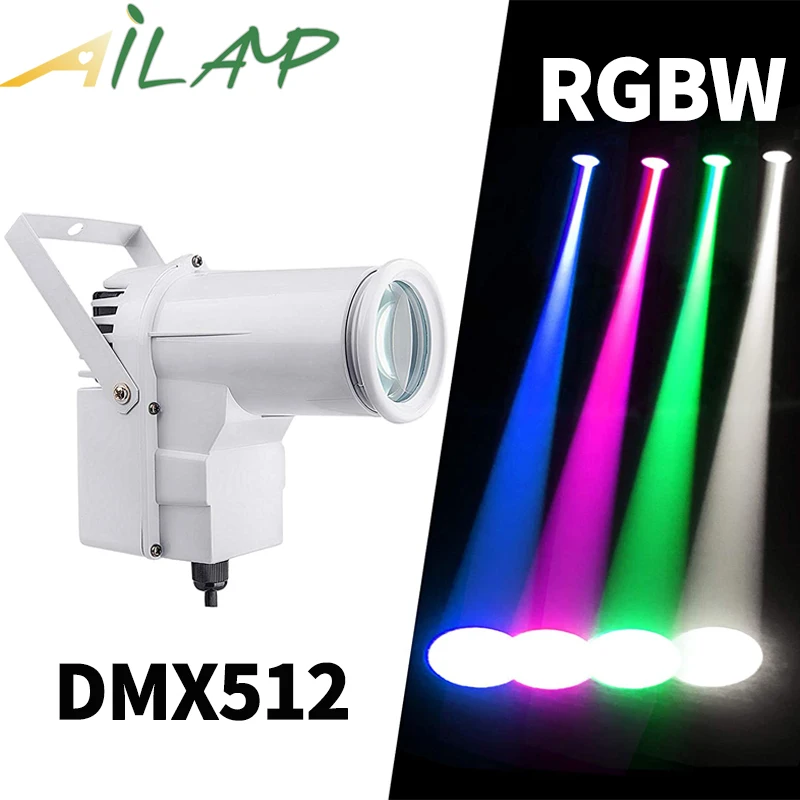 DMX512 stage spotlight RGBW 4in1 stage light dj disco ktv bar stage light Colorful beam light for mirror ball Spot light concert