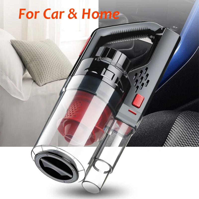 Car Vacuum Cleaner Wet/Dry Portable Handheld Vakum Cleaner Car 4.5M Power Cord Strong Mini Suction Power Desk Vacuum