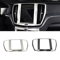 For Volvo XC60 2018 2019 2022 Interior Center Console Navigation GPS Navigator Frame Trim Stainless Steel Interior Mouldings