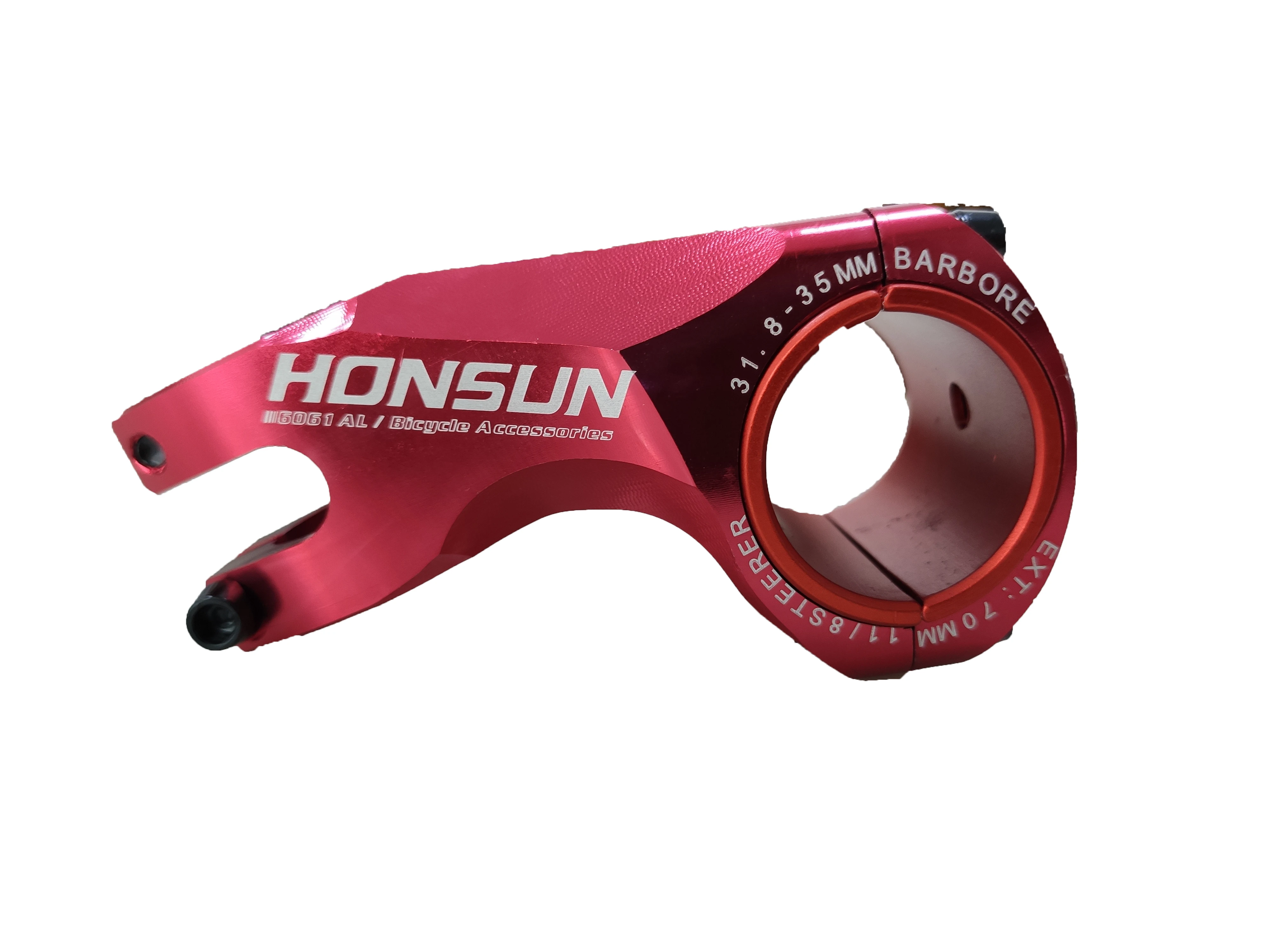 HONSUN Mountain bike 50/70mm High-Strength Lightweight handlebar riser 35mm /31.8mm Stem for XC AM MTB Mountain Bicycle part