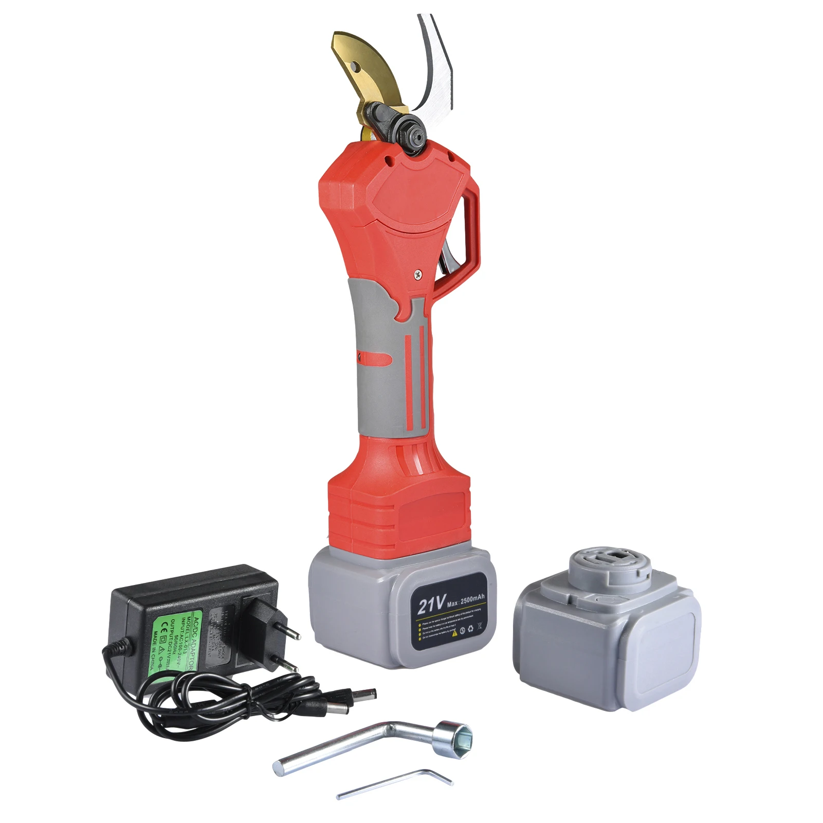 

21V Cordless Pruner Electric Pruning Shear With 2500mAh Lithium-ion Battery Efficient Fruit Tree Bonsai Pruning Branches Cutter