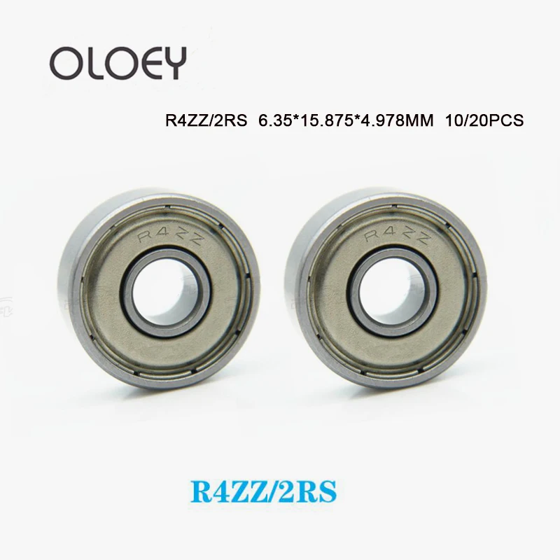 R4ZZ 2RS  Bearing ABEC-1 (10/20PCS) 6.35X15.875X4.978 Miniature R4 ZZ 2RS  Ball Bearings For RC Model Parts